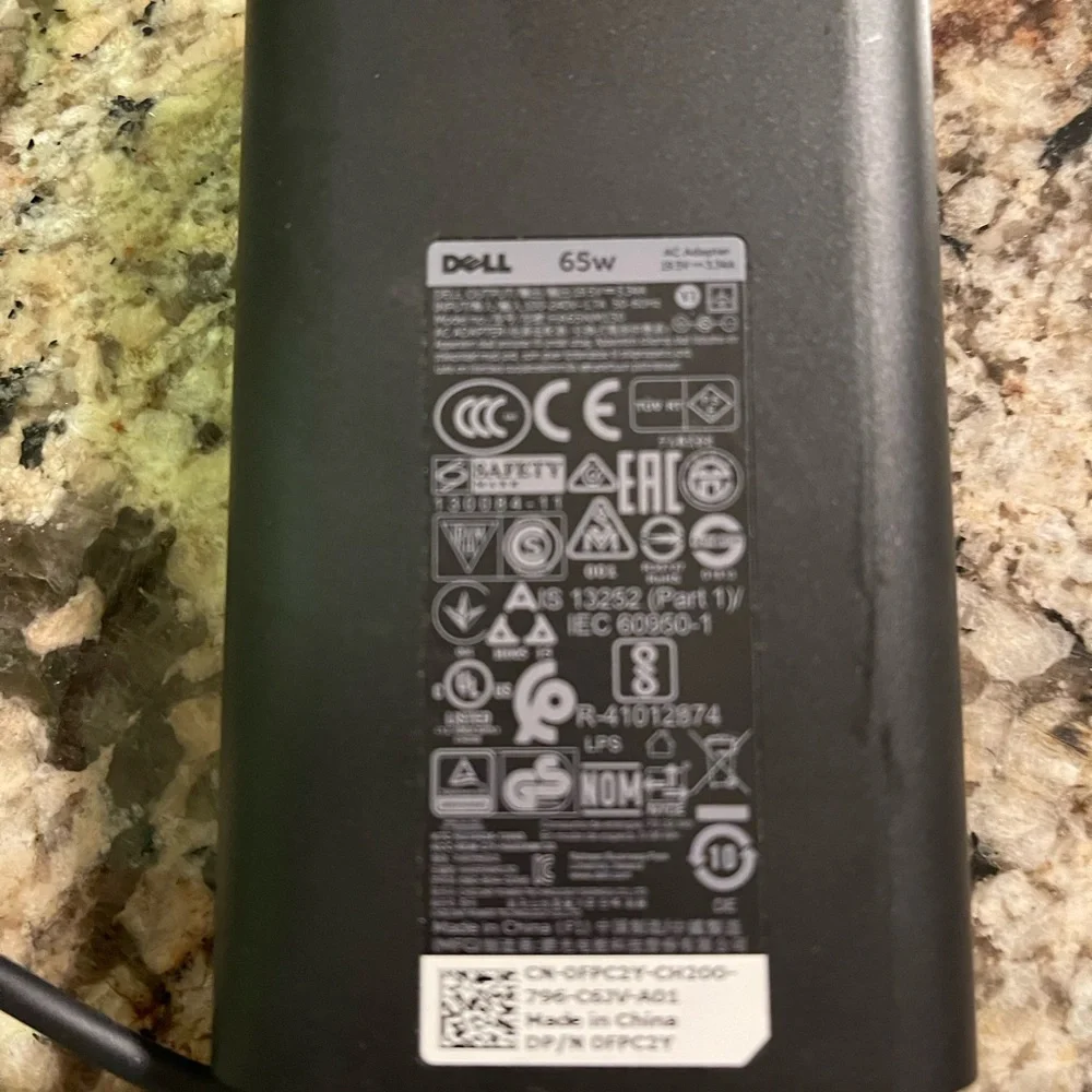 Dell laptop charger.
